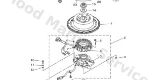 Genuine Yamaha 6D8813370000 - Cover, flywheel - Supplied by Flood Marine
