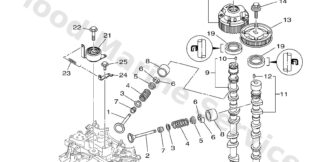 Genuine Yamaha 6DA115A00000 - Driven gear assy - Supplied by Flood Marine