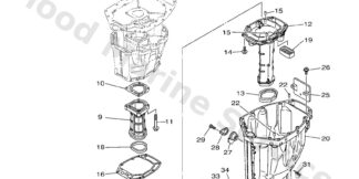 Genuine Yamaha 6DA4511100CE - Casing, upper - Supplied by Flood Marine
