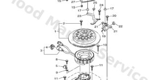 Genuine Yamaha 6DA813370100 - Cover, flywheel - Supplied by Flood Marine
