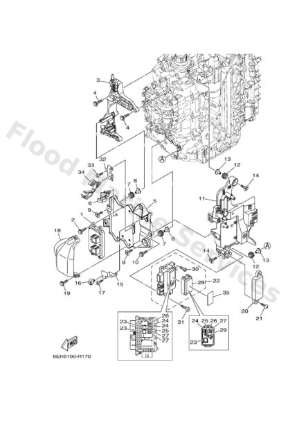 Genuine Yamaha 6DA819191100 - Graphic, regulator - Supplied by Flood Marine
