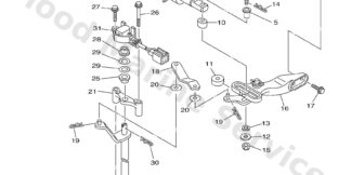 Genuine Yamaha 6DV441200200 - Handle gear shift assy - Supplied by Flood Marine