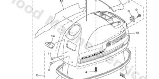 Genuine Yamaha 6EDG26770000 - Graphic, front - Supplied by Flood Marine