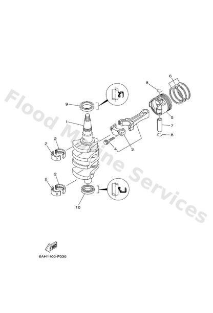 Genuine Yamaha 137116331000 - Pin, piston - Supplied by Flood Marine