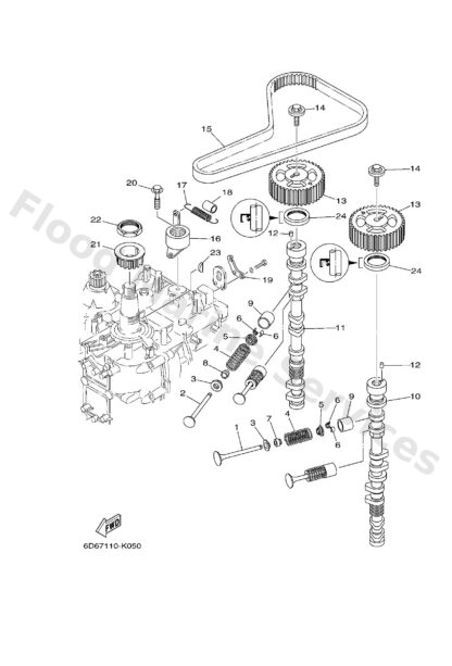 Genuine Yamaha 4G0121180000 - Cotter, valve - Supplied by Flood Marine