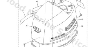 Genuine Yamaha 60A426770000 - Graphic, front - Supplied by Flood Marine
