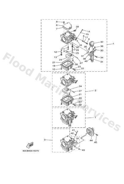 Genuine Yamaha 60C145900200 - Needle valve assy - Supplied by Flood Marine