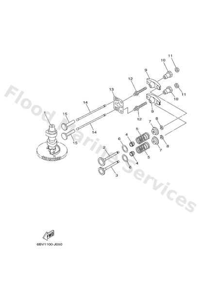 Genuine Yamaha 60R121130000 - Spring, valve inne - Supplied by Flood Marine