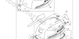 Genuine Yamaha 60S426781100 - Graphic, rear - Supplied by Flood Marine