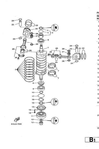 Genuine Yamaha 61A115360000 - Gear, drive - Supplied by Flood Marine