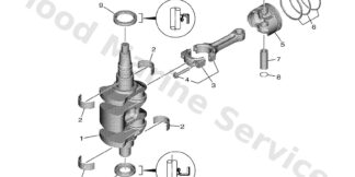Genuine Yamaha 67C116050100 - Piston ring set (0.50mm o/s) - Supplied by Flood Marine
