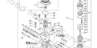 Genuine Yamaha 67C43800128D - Power trim & tilt assy - Supplied by Flood Marine