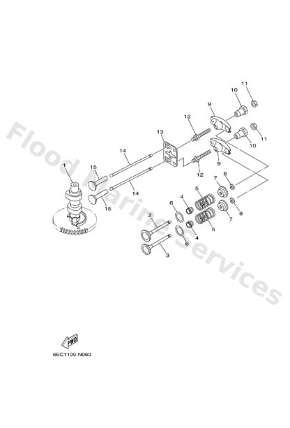 Genuine Yamaha 67D121510000 - Arm, valve rocker - Supplied by Flood Marine
