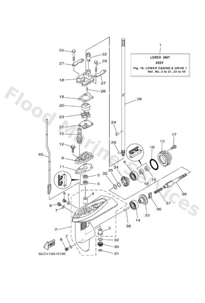 Genuine Yamaha 67D455700000 - Gear - Supplied by Flood Marine
