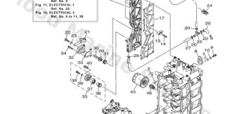 Genuine Yamaha 67F151000300 - Crankcase assy - Supplied by Flood Marine