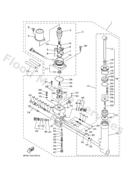 Genuine Yamaha 67F438020100 - Valve sub assy - Supplied by Flood Marine
