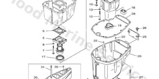 Genuine Yamaha 67F45111118D - Casing, upper - Supplied by Flood Marine
