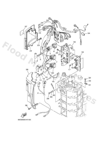 Genuine Yamaha 67F836260000 - Mark. 6 - Supplied by Flood Marine