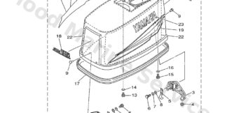 Genuine Yamaha 68842610404D - Top cowling assy - Supplied by Flood Marine