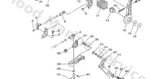 Genuine Yamaha 688441170094 - Bracket 1 - Supplied by Flood Marine