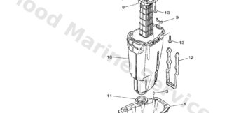 Genuine Yamaha 68845113A000 - Gasket, upper casing - Supplied by Flood Marine