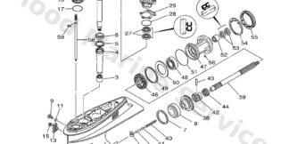 Genuine Yamaha 68845311064D - Lower casing set - Supplied by Flood Marine