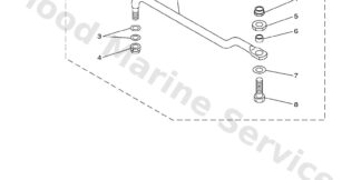 Genuine Yamaha 688613511000 - Rod, steering link - Supplied by Flood Marine