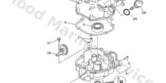Genuine Yamaha 68DE31020000 - Gear unit assy - Supplied by Flood Marine