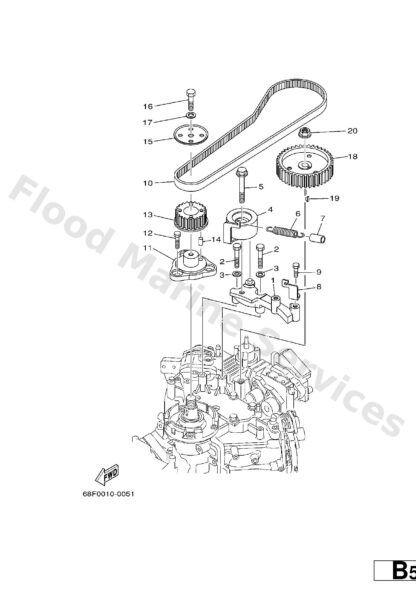 Genuine Yamaha 68F115360094 - Gear, drive - Supplied by Flood Marine