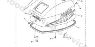 Genuine Yamaha 68F426776000 - Graphic, front - Supplied by Flood Marine