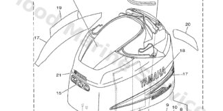 Genuine Yamaha 68L426775000 - Graphic, front - Supplied by Flood Marine