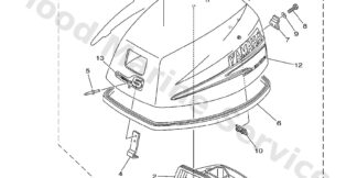 Genuine Yamaha 68R426782000 - Graphic, rear - Supplied by Flood Marine