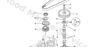 Genuine Yamaha 68T115360000 - Gear, drive - Supplied by Flood Marine