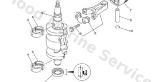 Genuine Yamaha 68T116030100 - Piston ring set (std) - Supplied by Flood Marine