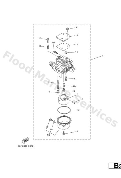 Genuine Yamaha 68T145460000 - Valve, needle - Supplied by Flood Marine