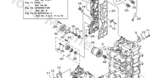 Genuine Yamaha 68V151001000 - Crankcase assy - Supplied by Flood Marine