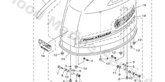 Genuine Yamaha 68V426784100 - Graphic, rear - Supplied by Flood Marine