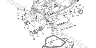 Genuine Yamaha 68V42710028D - Bottom cowling assy - Supplied by Flood Marine
