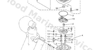 Genuine Yamaha 68V438300100 - Gear pump assy - Supplied by Flood Marine