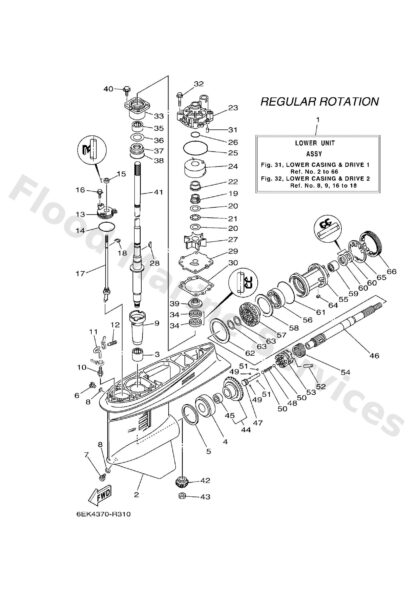 Genuine Yamaha 68V455600000 - Gear - Supplied by Flood Marine