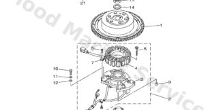 Genuine Yamaha 68V813370000 - Cover, flywheel - Supplied by Flood Marine