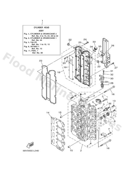Genuine Yamaha 68V836260000 - Mark 6 - Supplied by Flood Marine