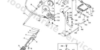 Genuine Yamaha 692441590100 - Handle, gear shift 2 - Supplied by Flood Marine