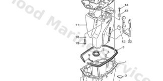 Genuine Yamaha 69745114A000 - Gasket,upper casing 2 - Supplied by Flood Marine