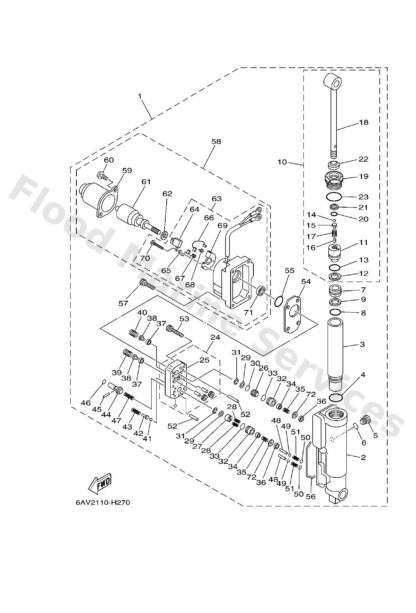 Genuine Yamaha 69A438570000 - Spring, absorber valve - Supplied by Flood Marine