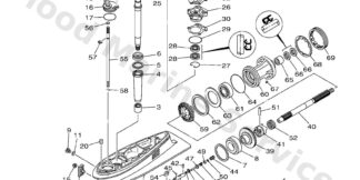 Genuine Yamaha 69D45300118D - Lower unit assy - Supplied by Flood Marine