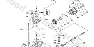 Genuine Yamaha 69G45300114D - Lower unit assy - Supplied by Flood Marine