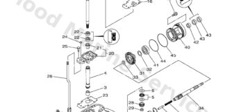 Genuine Yamaha 69G45300138D - Lower unit assy - Supplied by Flood Marine