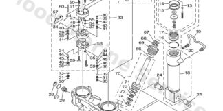 Genuine Yamaha 69J43800088D - Power trim & tilt assy - Supplied by Flood Marine