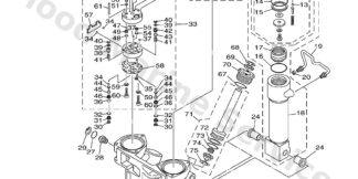 Genuine Yamaha 69J438300100 - Gear pump assy - Supplied by Flood Marine